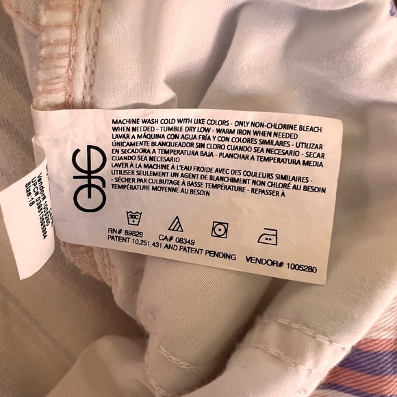 ⬇️Gloria Vanderbilt NWT Women’s Amanda Capri 18 Color Ribbon Pink/Screen Stripe - Picture 14 of 14